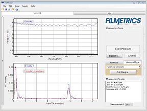 UPG Hardcoat Thickness Measurement Software screen shot