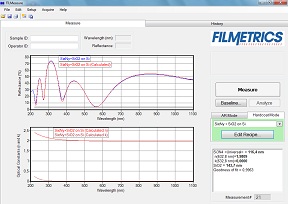 UPG Thickness to n&k Software screen shot